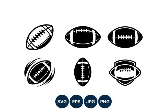 American Football Ball Icons Black White: A Designer’s Playbook