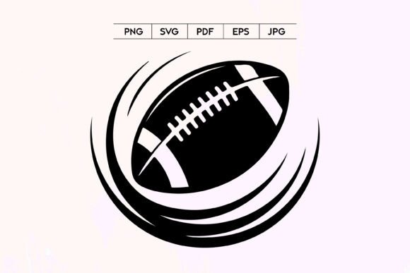Dynamic Football Icon: Capturing Athletic Energy in Design