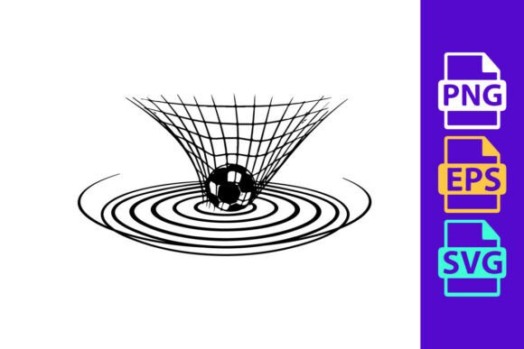 Gravitational Pull of a Black Hole Illus: A Font That Commands Attention
