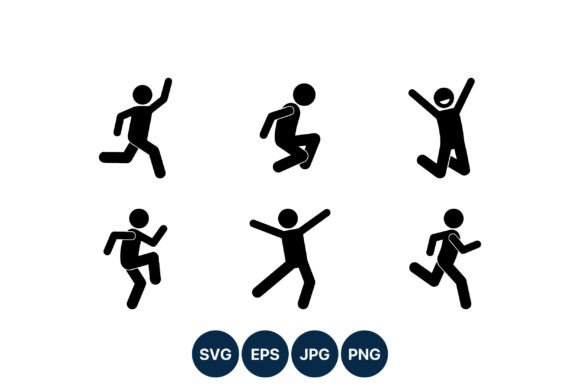 Jumping and Running Stick Figure: The Silhouette Set for Dynamic Design