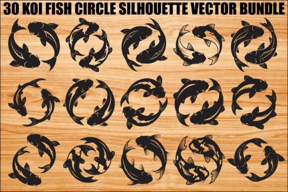 Koi Fish Circle SVG Bundle: Elevate Your Creative Projects
