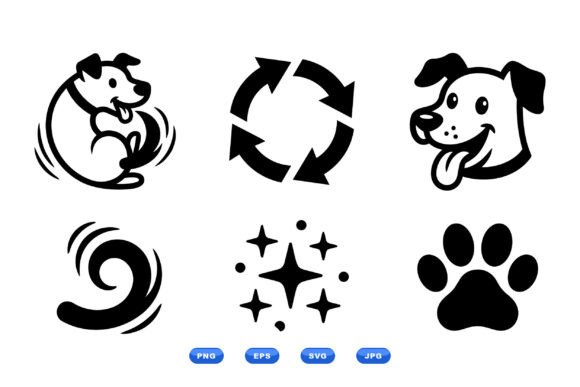 Playful Dog Icon Collection: A Complete Branding Toolkit