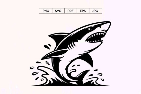 Shark Attack Silhouette: Designing with Fierce Impact