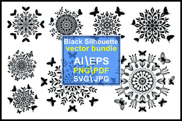 Silhouette Mandala Patterns Butterflies: Nature-Inspired Artistry